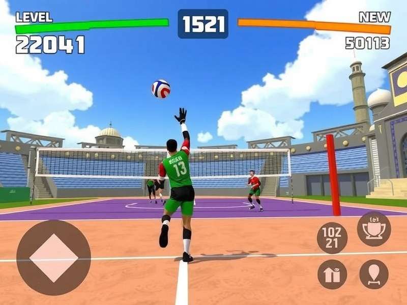 Taj Volley Elite Ace Gameplay Screenshot